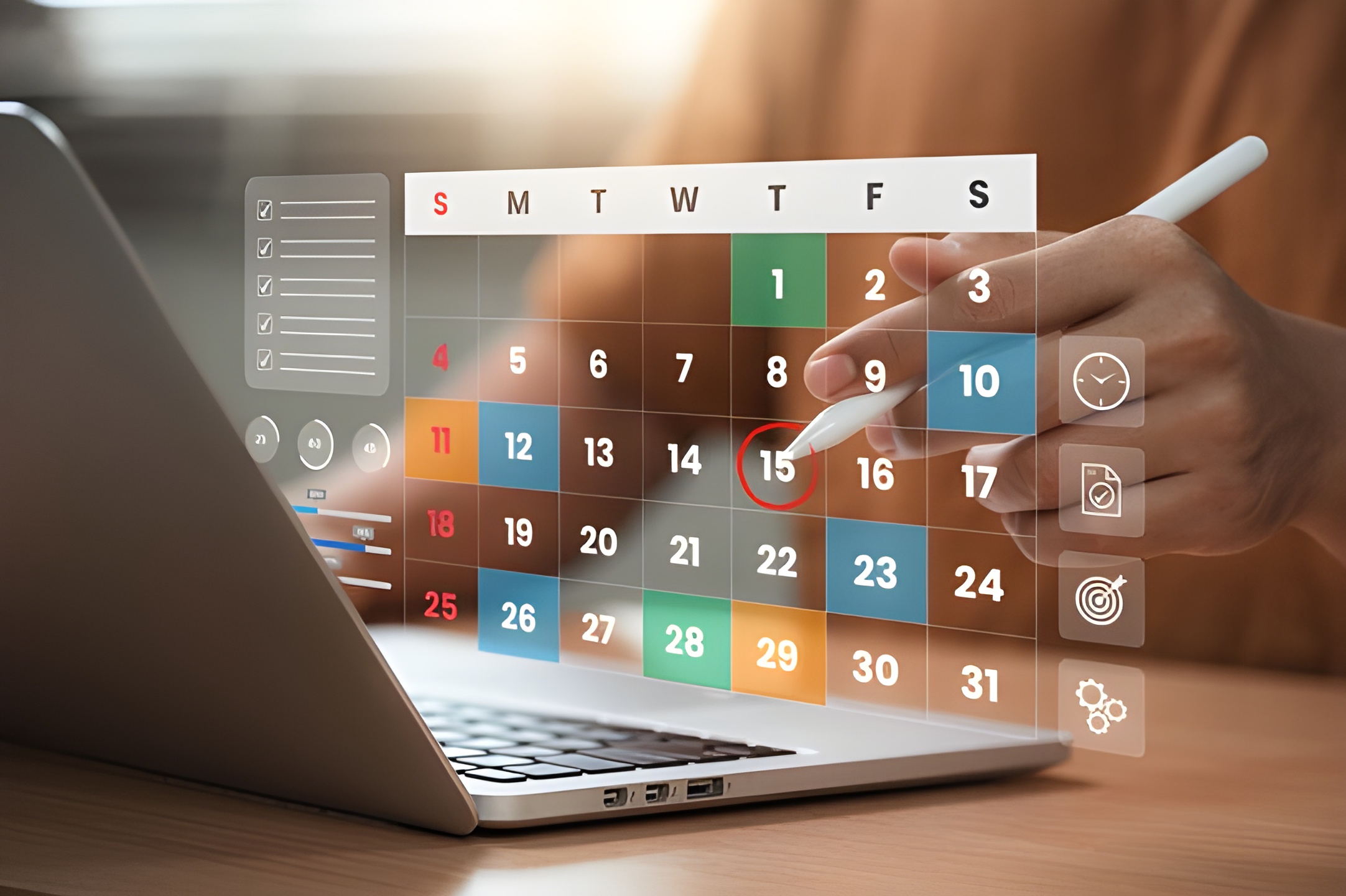 Cómo crear un scheduler radial sin software comercial