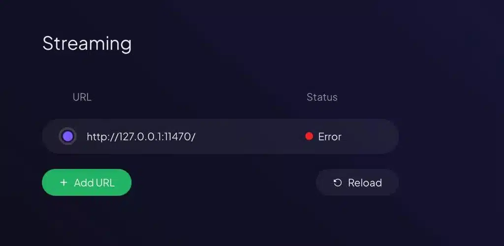 Streaming estable errores comunes en configuraciones